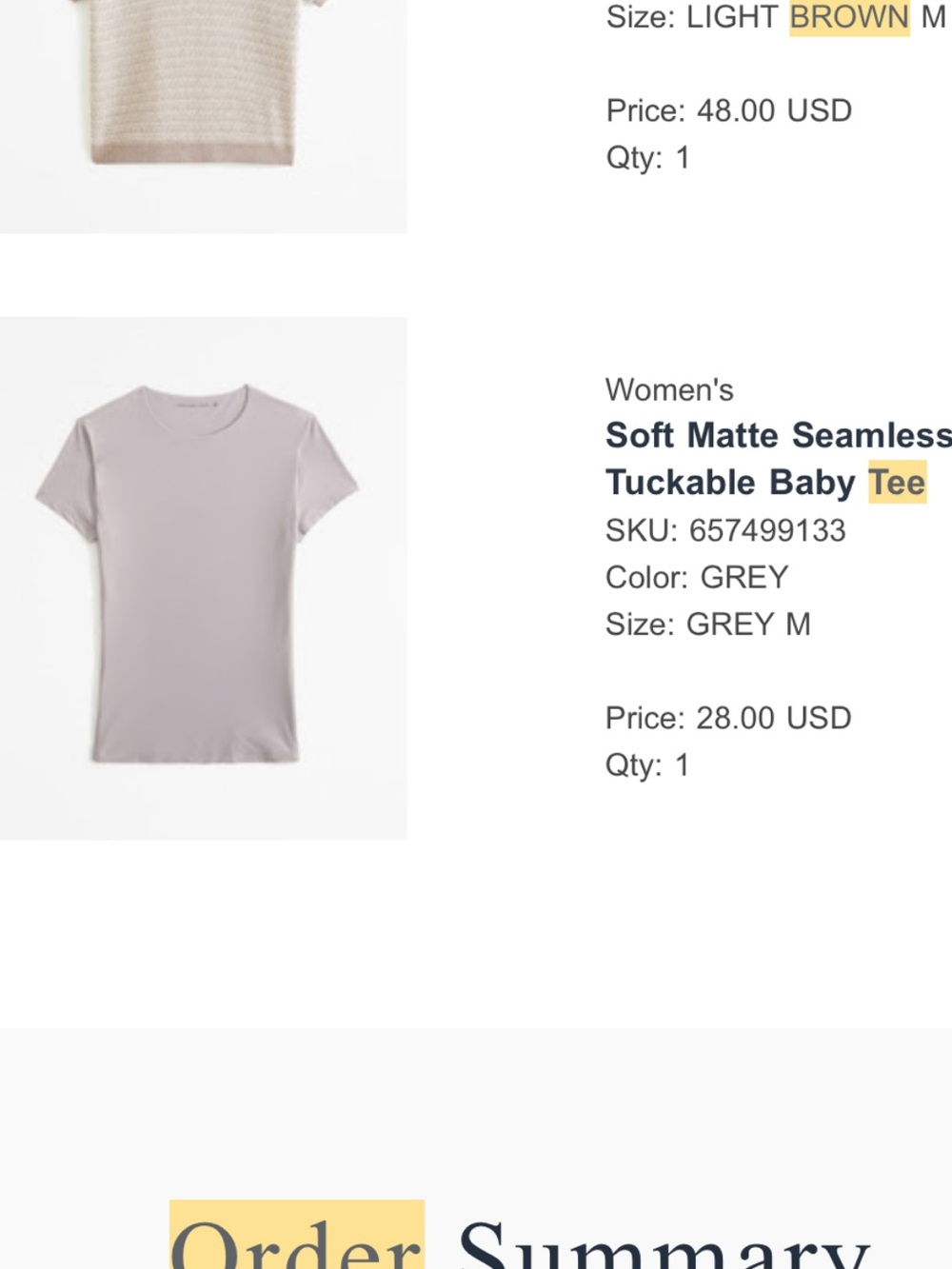 Abercrombie tee